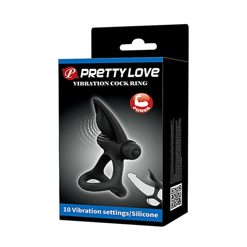 10 Functions Stretchy & Vibrating Cock Ring by Baile