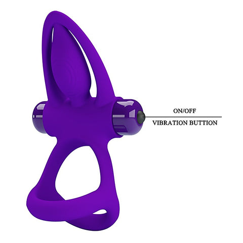 10 Functions Stretchy & Vibrating Cock Ring by Baile