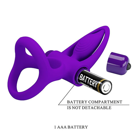 10 Functions Stretchy & Vibrating Cock Ring by Baile
