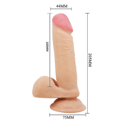 Pretty Love Creel 8.1 Inches Suction Cup Realistic Dong