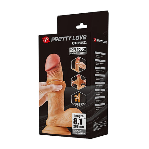 Pretty Love Creel 8.1 Inches Suction Cup Realistic Dong