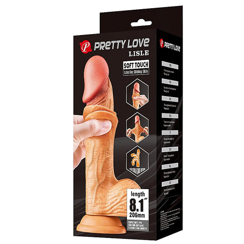 Lisle 8.1 Inches Bendable Realistic Dong by Baile