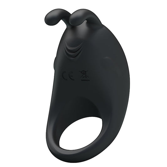 Pretty Love Rechargeable Rabbit Vibrator Cockring by Baile