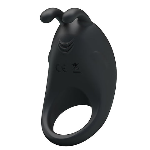 Pretty Love Rechargeable Rabbit Vibrator Cockring by Baile