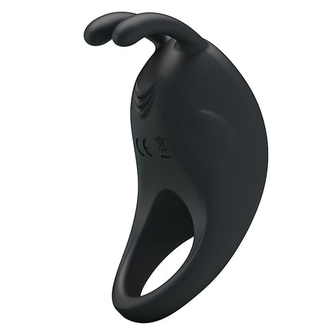 Pretty Love Rechargeable Rabbit Vibrator Cockring by Baile