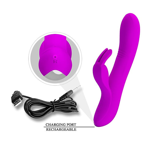 Pretty Love Dylan USB Rechargeable Silicone Rabbit Vibe