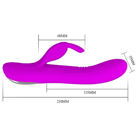 Pretty Love Dylan USB Rechargeable Silicone Rabbit Vibe