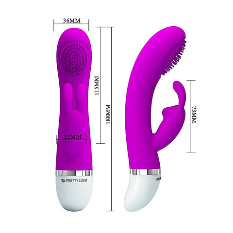 Pretty Love Christ Multi Functions Silicone Rabbit Vibrator