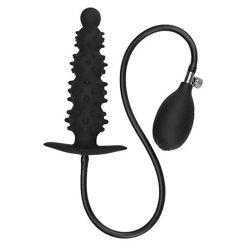Ribbed Textured Inflatable Anal Plug by BDStyle