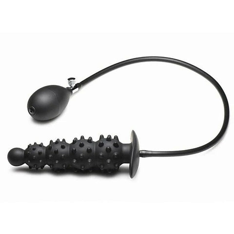 Ribbed Textured Inflatable Anal Plug by BDStyle