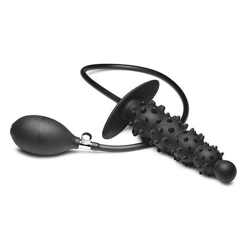 Ribbed Textured Inflatable Anal Plug by BDStyle