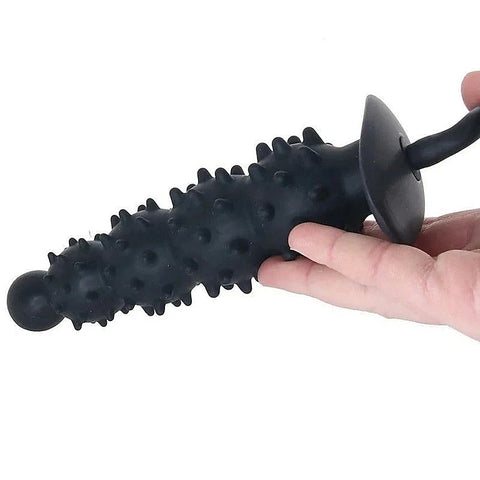 Ribbed Textured Inflatable Anal Plug by BDStyle