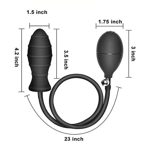 Inflatable Intermediate Butt Plug by BDStyle