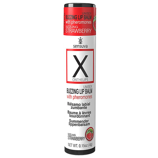 On X on the LIPS With Pheromones Buzzing Lip Balm