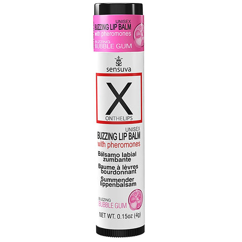 On X on the LIPS With Pheromones Buzzing Lip Balm