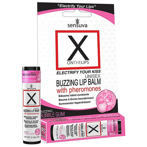 On X on the LIPS With Pheromones Buzzing Lip Balm