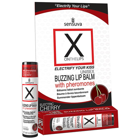 On X on the LIPS With Pheromones Buzzing Lip Balm