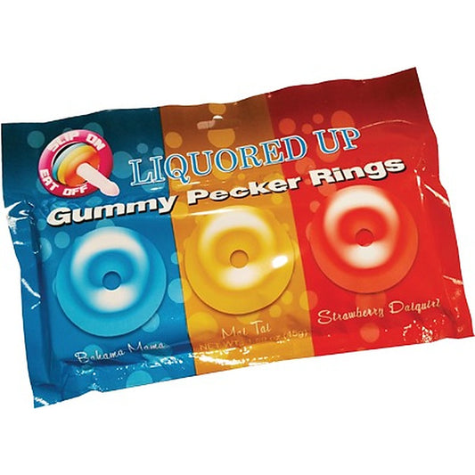 Liquored Up Pecker Gummy Rings by Hott Products