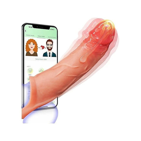 Vibe Wear App Control Male Penis Sleeve by Amovibe