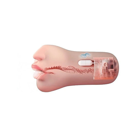 Suction Kiss Sucking & Vibrating Mouth Stroker by Amovibe