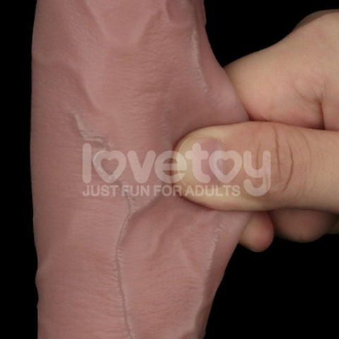 7.5" Dual Layer Silicone Dong by Lovetoy