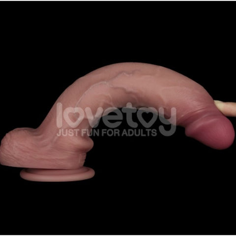 7.5" Dual Layer Silicone Dong by Lovetoy