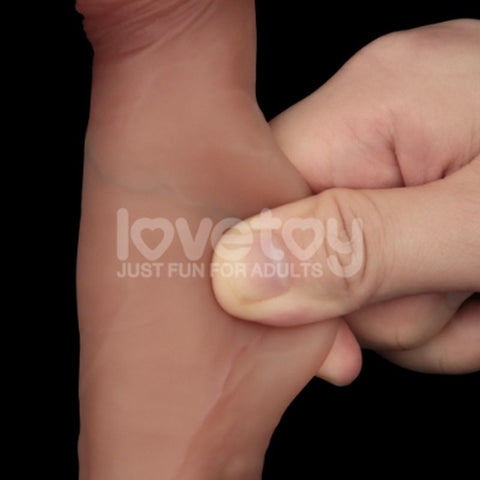 7.5" Dual Layer Silicone Dong by Lovetoy