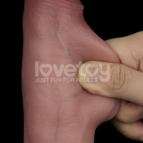 7.5" Dual Layer Silicone Dong by Lovetoy