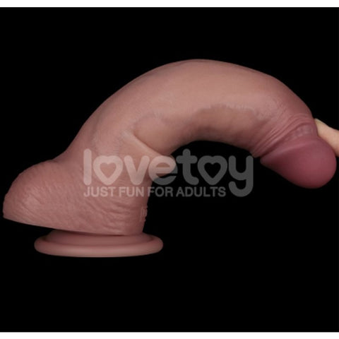 7.5" Dual Layer Silicone Dong by Lovetoy
