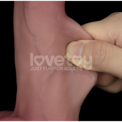 7.5" Dual Layer Silicone Dong by Lovetoy