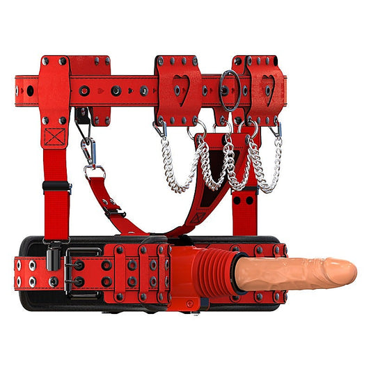X4 Sex Machine with Strap-on Harness by BDStyle