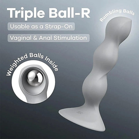 Triple Ball-R Beaded Anal Plug by Satisfyer