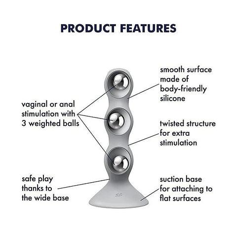 Triple Ball-R Beaded Anal Plug by Satisfyer