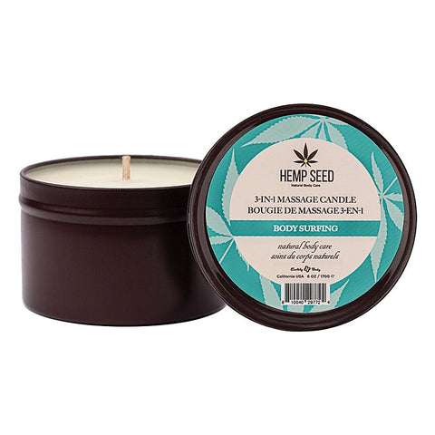 Hemp Seed 3-In-1 Scented Massage Candle by Earthly Body