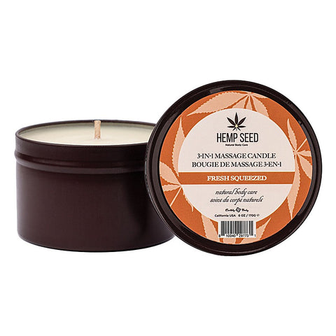 Hemp Seed 3-In-1 Scented Massage Candle by Earthly Body
