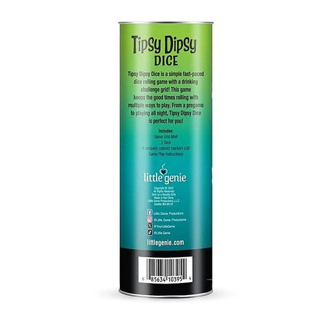 Tipsy Dipsy Dice Drinking Game by Little Genie