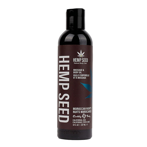 Scented Hemp Seed Massage and Body Oil 237 ml