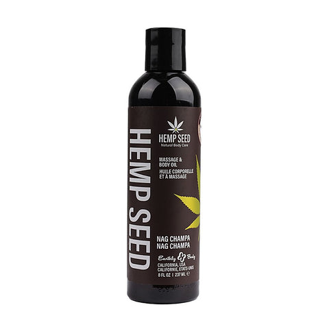 Scented Hemp Seed Massage and Body Oil 237 ml