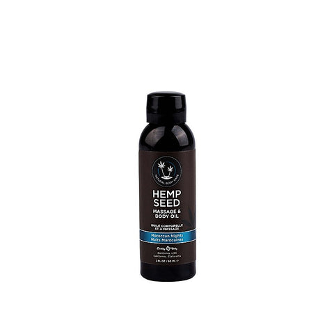 Earthly Body Hemp Seed Scented Massage and Body Oil 59 ml