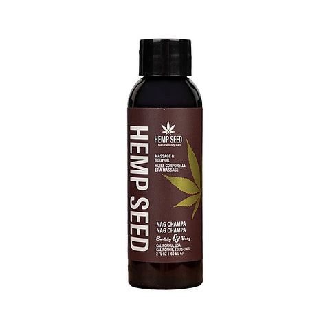 Earthly Body Hemp Seed Scented Massage and Body Oil 59 ml