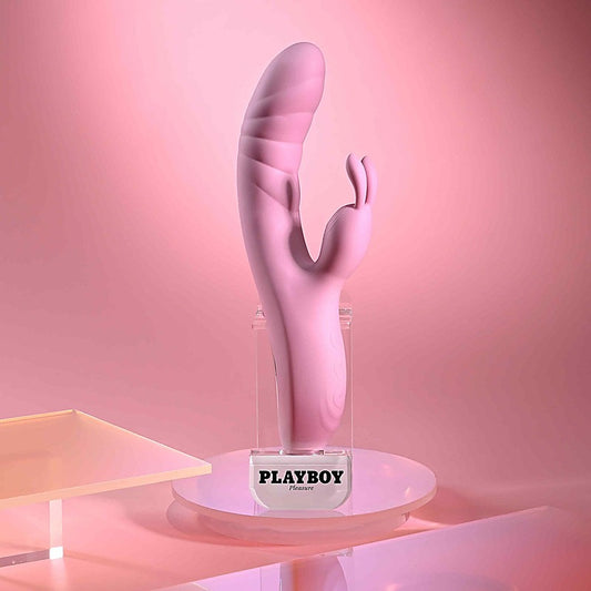 RUB ME RIGHT Thrusting Rabbit Vibrator by Evolved