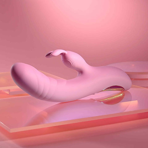 RUB ME RIGHT Thrusting Rabbit Vibrator by Evolved