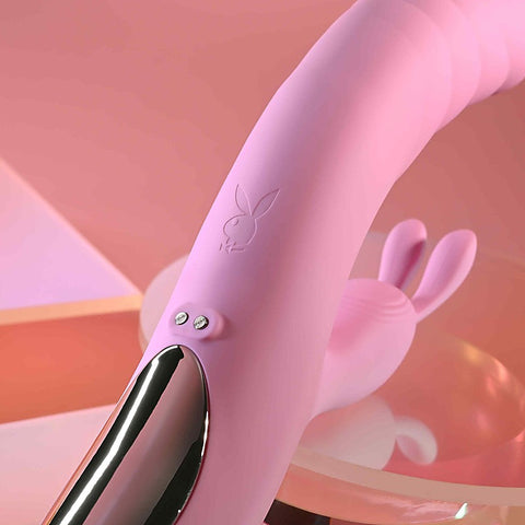 RUB ME RIGHT Thrusting Rabbit Vibrator by Evolved