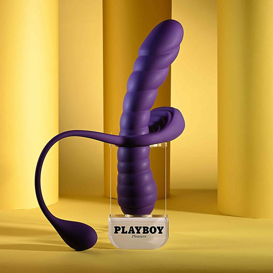 Playboy Pleasure Twisted Playground Vibrator and Cock Ring