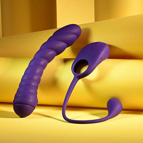 Playboy Pleasure Twisted Playground Vibrator and Cock Ring