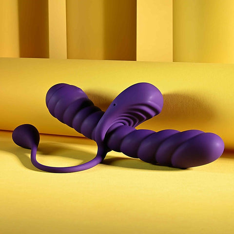 Playboy Pleasure Twisted Playground Vibrator and Cock Ring