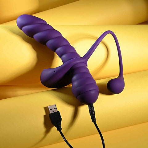 Playboy Pleasure Twisted Playground Vibrator and Cock Ring
