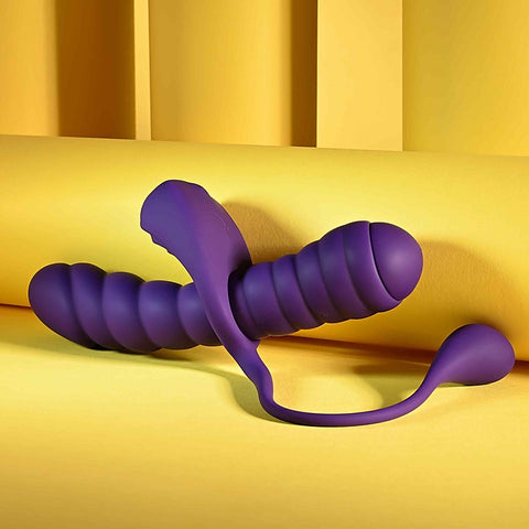 Playboy Pleasure Twisted Playground Vibrator and Cock Ring
