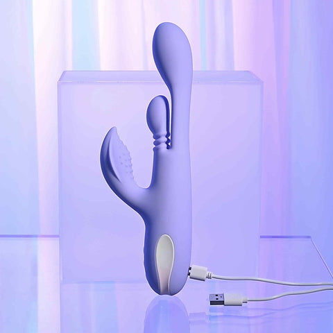 Playboy Pleasure NUBBIN RUBBIN Thrusting Rabbit Vibrator