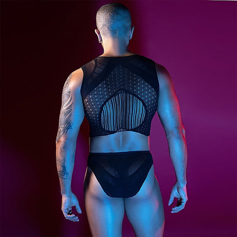 Men's Sleeveless Top & Briefs Set by Love In Leather